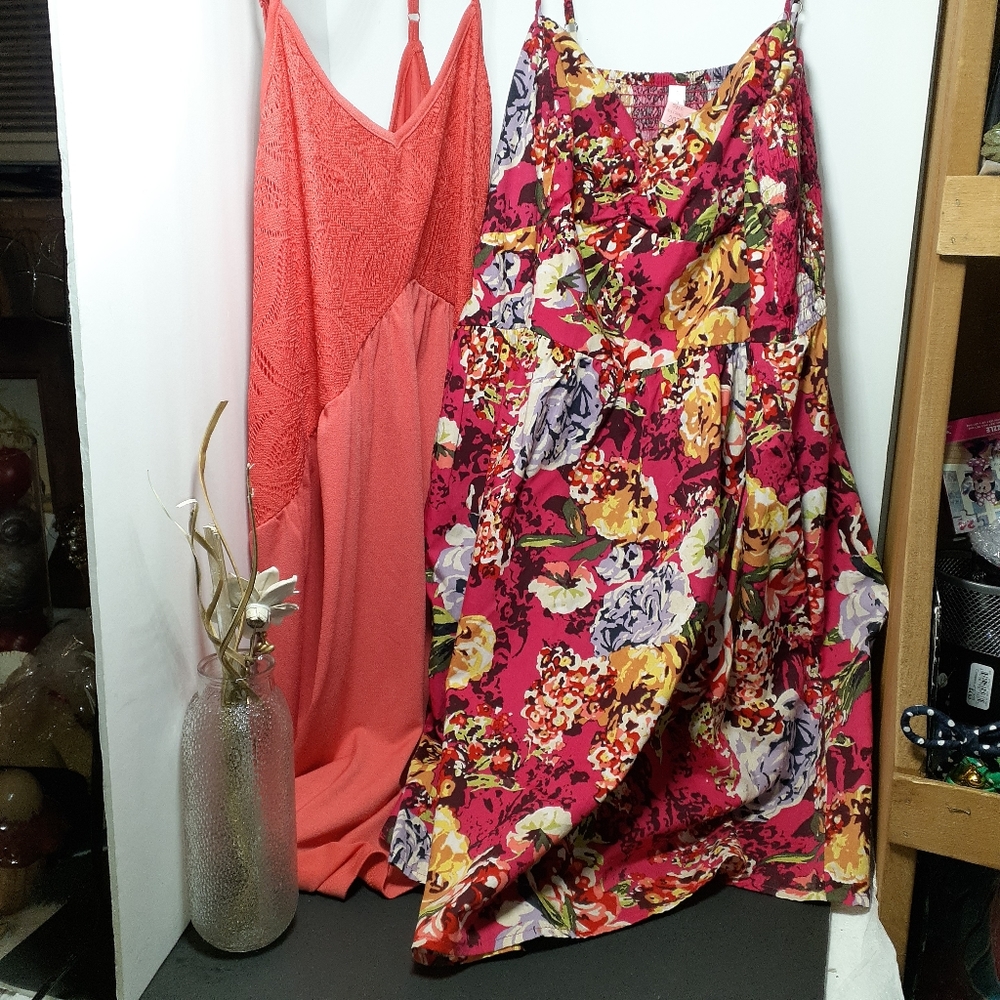 XL Dressy Floral  2  Tank Top